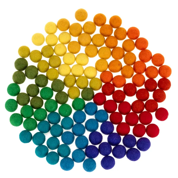 Felt Balls 12 Months 120-Piece — Eduplay Educational Toy Nursery