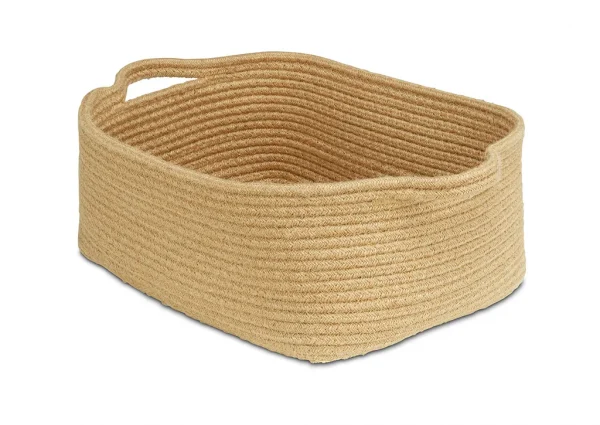 Flat Natural Rope Basket (Pack of 6) — Millhouse School Learning Toys
