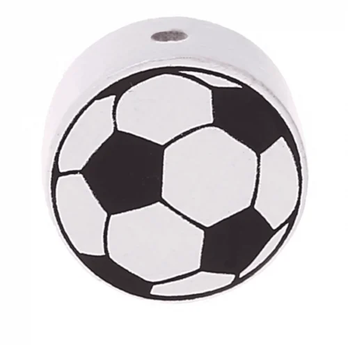 Football Motif Bead — Kiki-Ena Natural Wood Craft Material