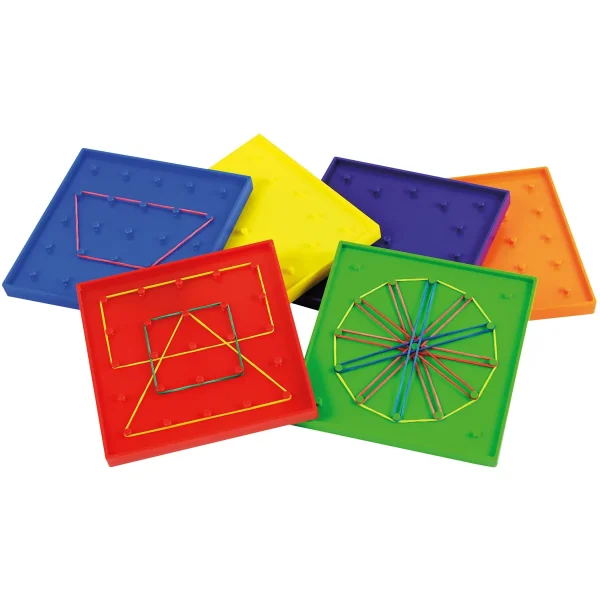 Geo board, set of 6, 12.5 cm — Eduplay educational toy nursery