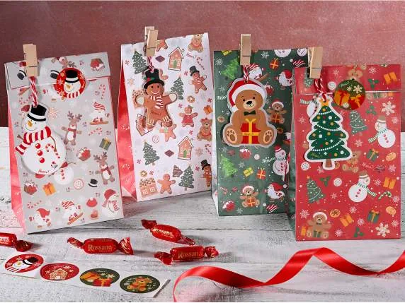 Christmas Gift Bag with Ornament — Kiki-Ena Craft Material Natural Wood
