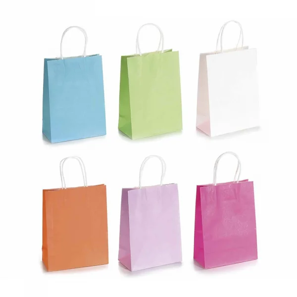Large coloured gift bag • paper — Kiki-Ena Craft Materials Natural wood