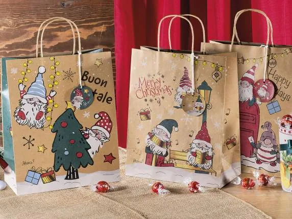 Large Christmas Elf Gift Bag — Kiki-Ena Craft Material Natural Wood