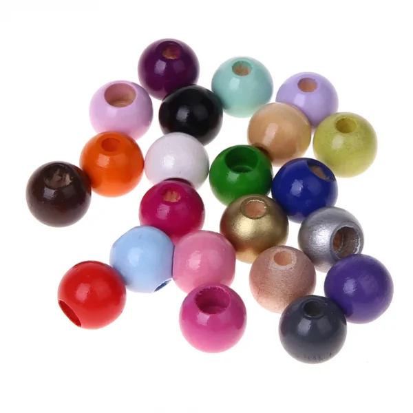Bulk pack • safety beads 10mm • 500 pieces — Kiki-Ena Craft Materials Natural wood