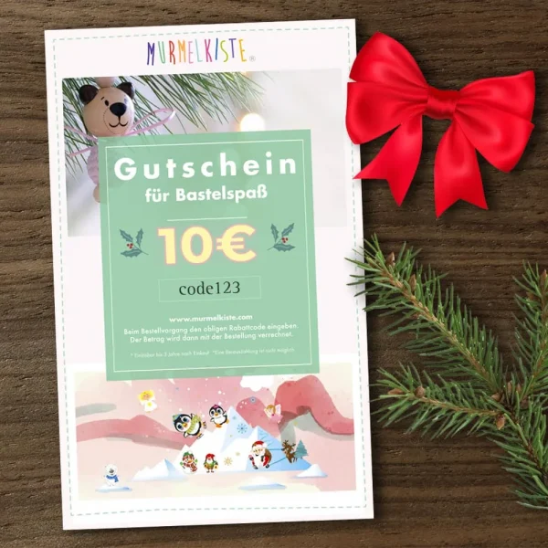 Gift voucher 10€ — Kiki-Ena natural wood craft supplies