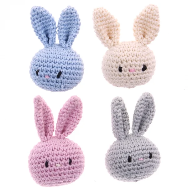 Crocheted Rabbit — Kiki-Ena Natural Wood Craft Materials