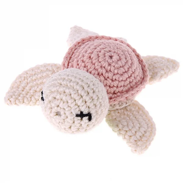 Pink Crocheted Tortoise
