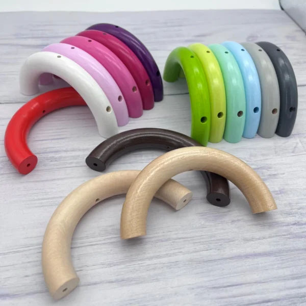 Half-ring 100mm - SALE — Kiki-Ena Craft Materials Natural wood