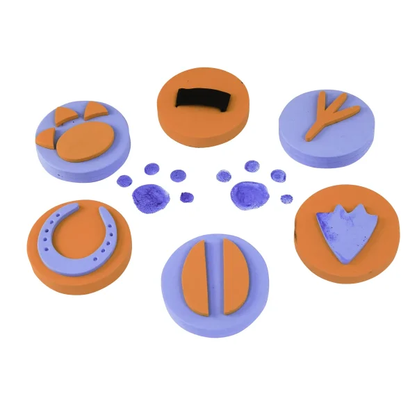 Palm Stamps Animal Tracks Set of 6 — Eduplay educational toys