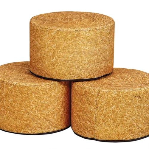 Hay Bale Seating Benches (Round – Set of 3) — Millhouse School Learning Toys
