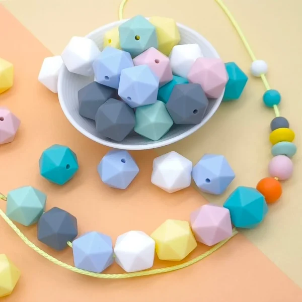 Hexagon Silicone Bead 16mm