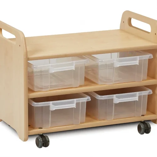 High Easel Stand/Storage Trolley (2 Stations) — Millhouse Educational Toys School