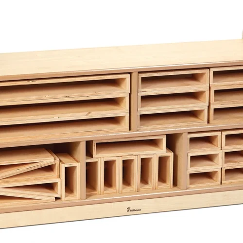 Hollow Block Storage Unit with Back Panel — Millhouse School Educational Toys