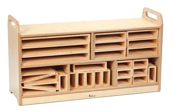 Hollow Block Storage Unit with Back Panel — Millhouse School Educational Toys