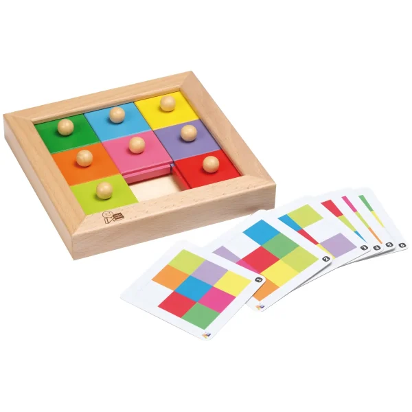 Wooden Sliding Puzzle Game with 6 Designs — Eduplay Educational Toy for Nursery