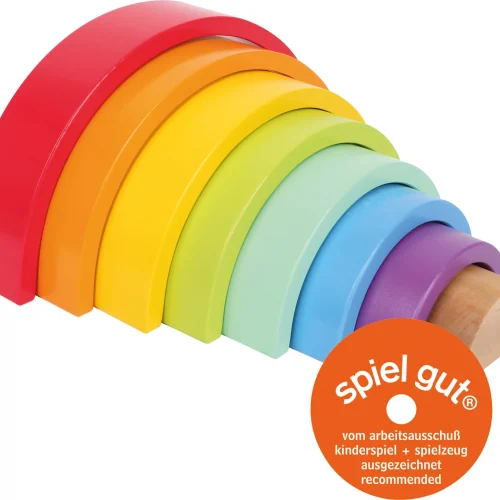 Large Rainbow Wooden Building Blocks — Millhouse Learning Toys School