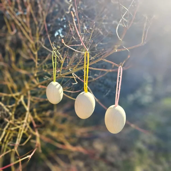Wooden Easter Eggs 'Large' — Kiki-Ena Craft Materials Natural Wood