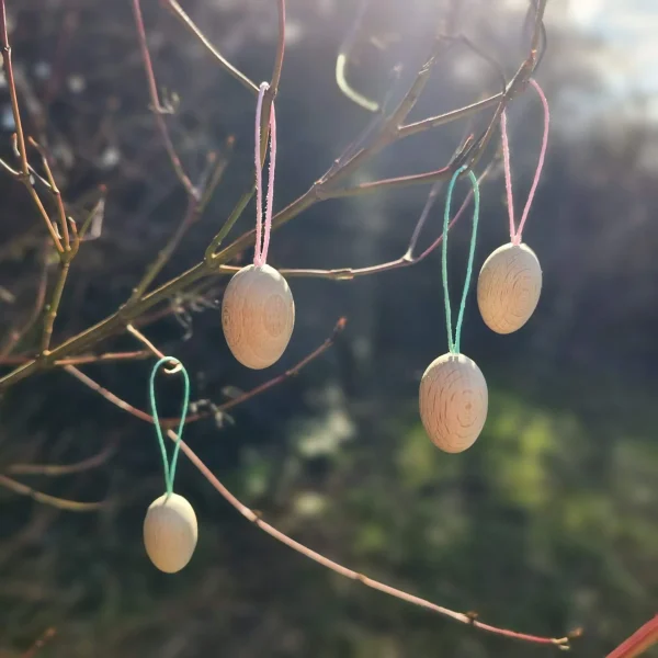 Wooden Easter Eggs 'Small' — Kiki-Ena Craft Materials Natural Wood