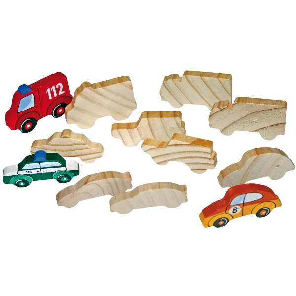 Wooden Vehicle Figures 12-Piece Set — Eduplay Educational Toy Nursery