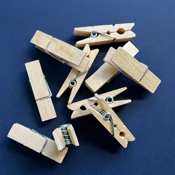 Wooden Craft Pegs • 10 Pieces — Kiki-Ena Craft Materials Natural Wood