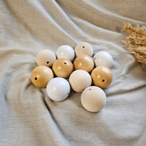 Wooden Bead 50mm — Kiki-Ena Craft Material Natural Wood