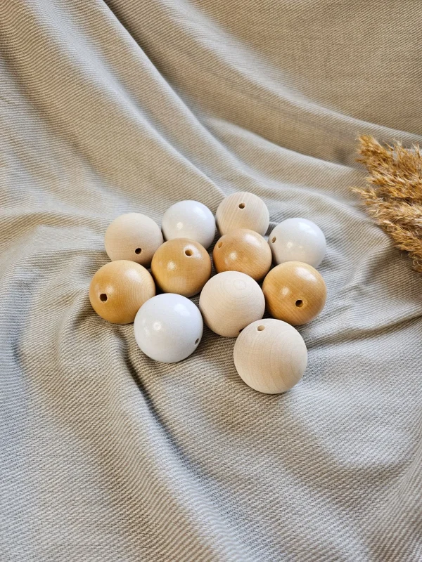 Wooden Bead 50mm — Kiki-Ena Craft Material Natural Wood