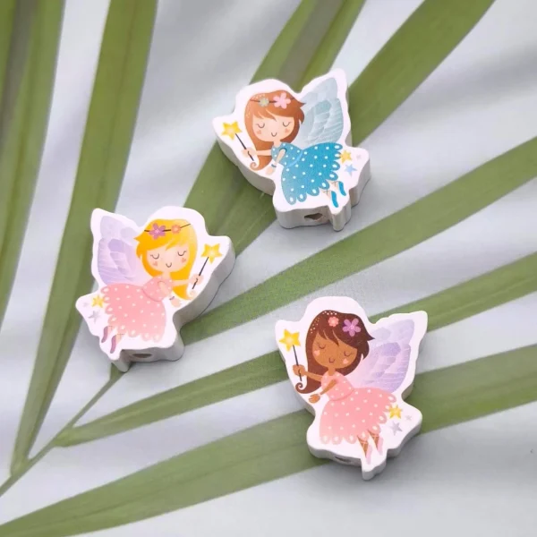 Fairy Wooden Bead — Kiki-Ena Craft Materials Natural Wood