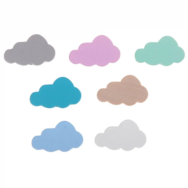 Cloud Wooden Bead — Kiki-Ena Craft Materials Natural Wood