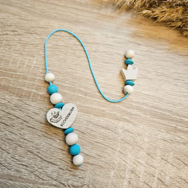 Wooden Beads Bookmark 'Crown' Craft Kit — Kiki-Ena Craft Materials Natural Wood