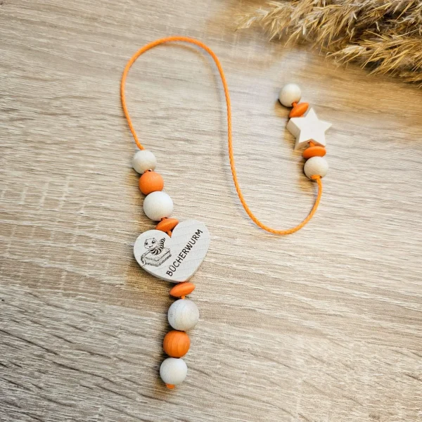 Wooden Beads Bookmark 'Star' Craft Kit — Kiki-Ena Craft Materials Natural Wood