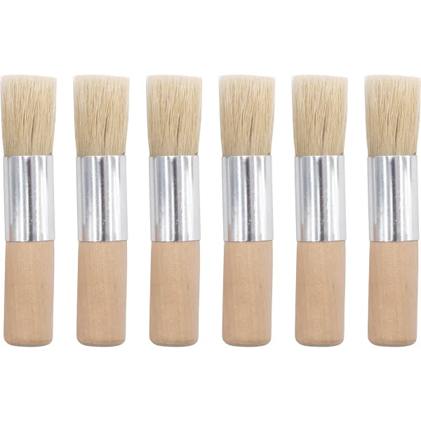 Wooden Paintbrush 18mm 6 Pieces — Eduplay Educational Toy