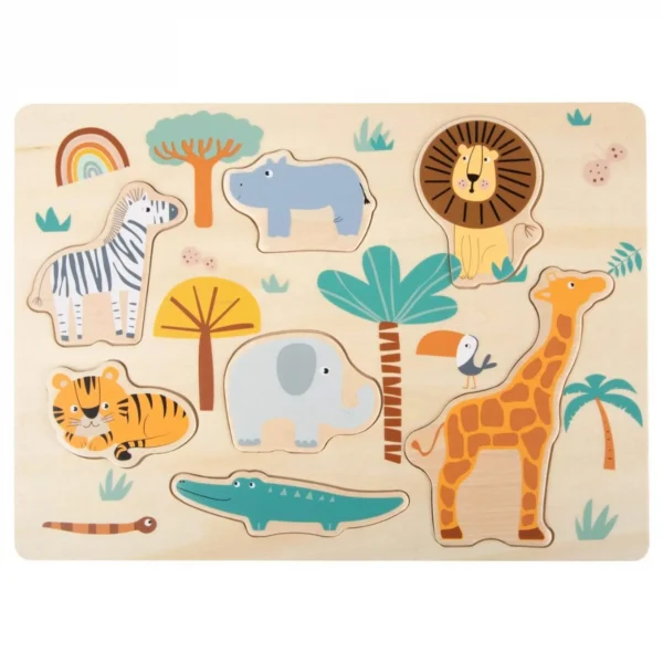 Safari Wooden Puzzle — Millhouse Educational Toys School