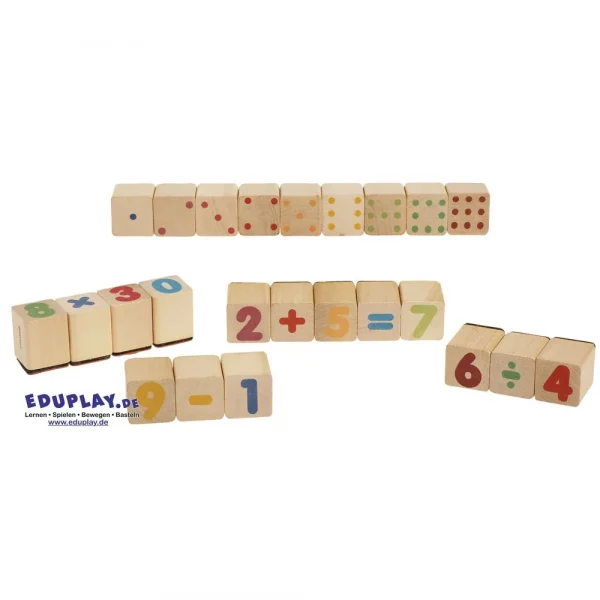 Maths Wooden Stamp — Eduplay Nursery Educational Toy