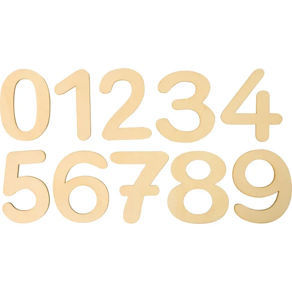 Wooden number 1 — Kiki-Ena Craft Materials Natural Wood