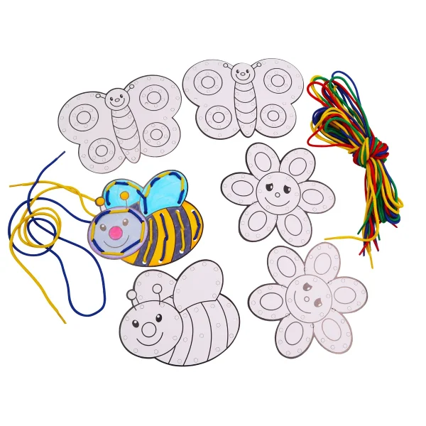 Lacing Cards 6-Piece Set — Eduplay educational toy for nursery