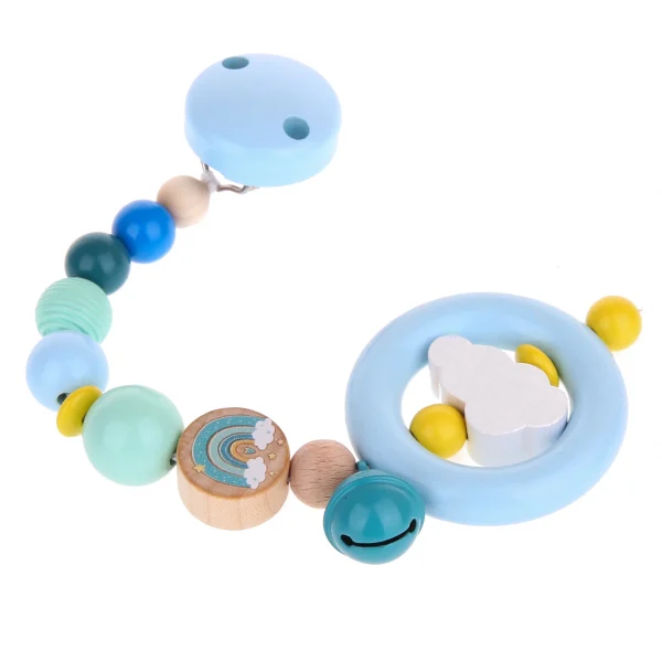 Rainbow Pram Toy Craft Kit Baby Blue — Kiki-Ena Natural Wood Craft Materials