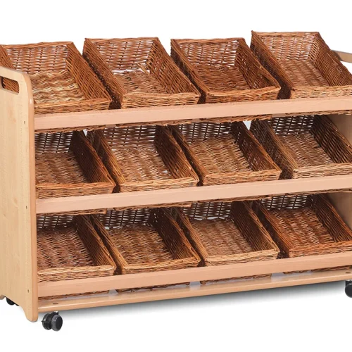 Tilt Storage Unit with 12 Baskets — Millhouse Learning Toys School
