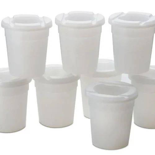Clear Paint Pots – Set of 8 — Millhouse Educational Toys School