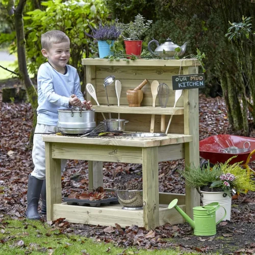 Small Mud Kitchen plus Mud Kitchen Set PT1143 — Millhouse Educational Toys School