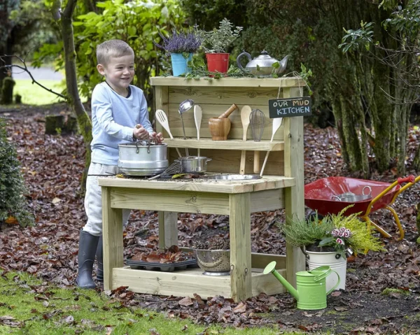 Small Mud Kitchen plus Mud Kitchen Set PT1143 — Millhouse Educational Toys School