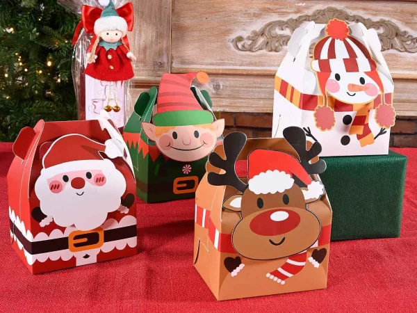 Small Paper Christmas Gift Box — Kiki-Ena Craft Material Natural Wood