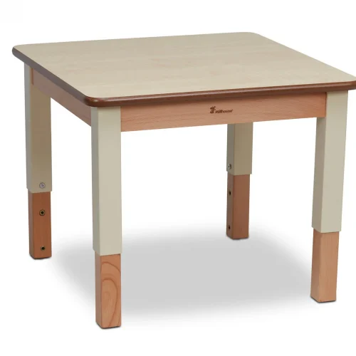 Small square table (B560 x T560), height adjustable — Millhouse School Learning Toys