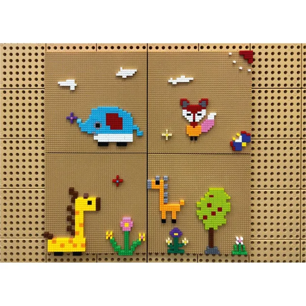 Click Blocks Classic 1,000-Piece Set — Kiki-Ena Craft Material Natural Wood