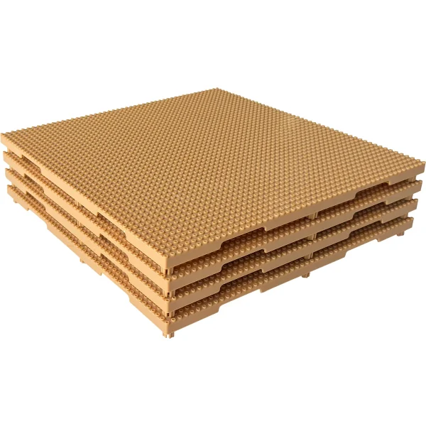Click Blocks Classic Base Plate 4-Piece Set — Kiki-Ena Craft Material Natural Wood