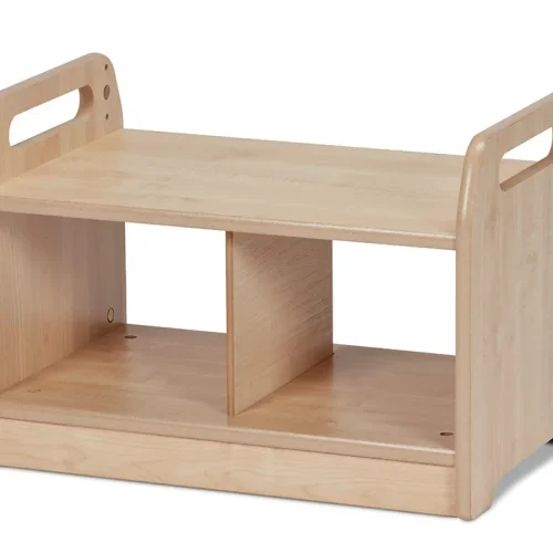 Compact low-level storage bench (empty) — Millhouse Educational Play School