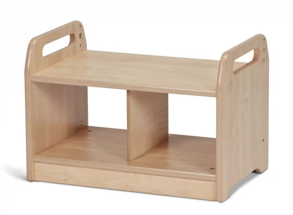 Compact low-level storage bench (empty) — Millhouse Educational Play School