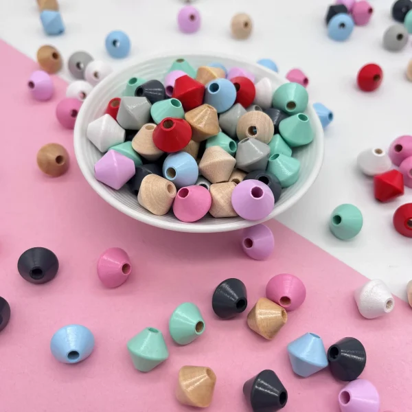 Spinner Beads 12mm • 25 Pieces — Kiki-Ena Natural Wood Craft Materials