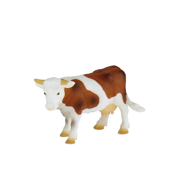 Brown/White Cow Play Figure — Eduplay Educational Toy Nursery