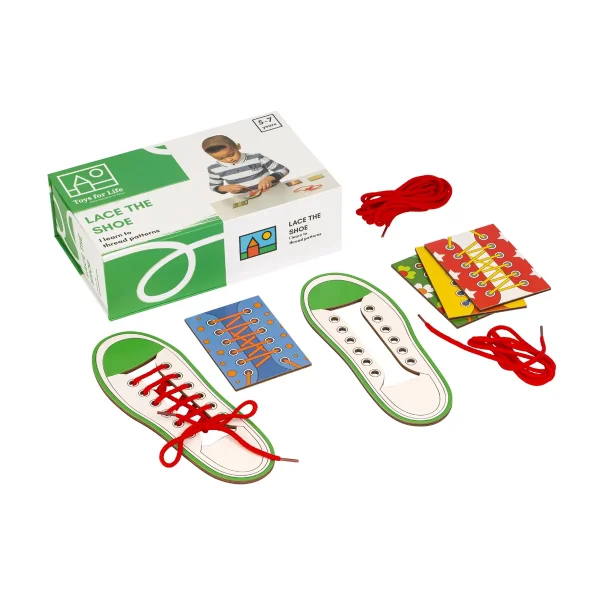 Lace the shoe — Eduplay educational toy for nursery