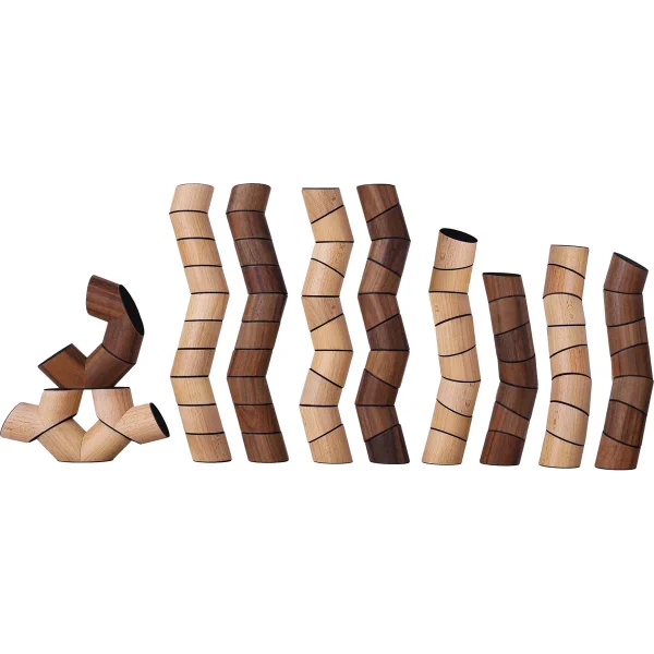 Loggos 75-piece Set Beech and Walnut — Eduplay educational toy for nursery